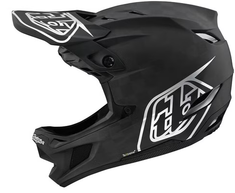 Casco integral Troy Lee Designs D4 Carbon Mips Stealth Negro / Plata