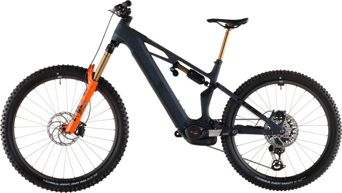 Bicicleta eléctrica de montaña con suspensión total Cube Stereo Hybrid One77 HPC SLT 800 Sram 12V 800 Wh Bosch 100 Nm 29''/27.5'' Azul Galaxy 2026