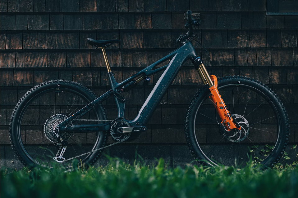 Bicicleta eléctrica de montaña con suspensión total Cube Stereo Hybrid One77 HPC SLT 800 Sram 12V 800 Wh Bosch 100 Nm 29''/27.5'' Azul Galaxy 2026