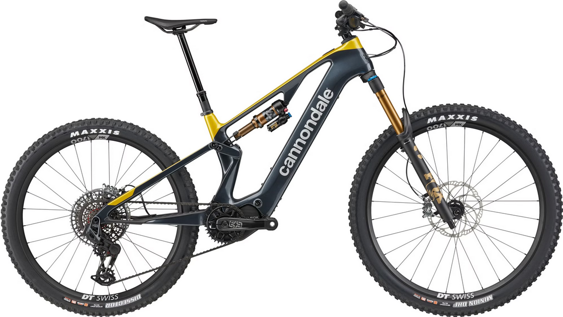 BTT Eléctrica Doble Suspensión Cannondale Moterra SL 1 12V 600Wh Shimano 85Nm MX (29/27.5'') Azul/Amarillo 2026