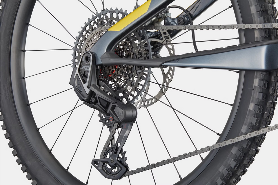 BTT Eléctrica Doble Suspensión Cannondale Moterra SL 1 12V 600Wh Shimano 85Nm MX (29/27.5'') Azul/Amarillo 2026