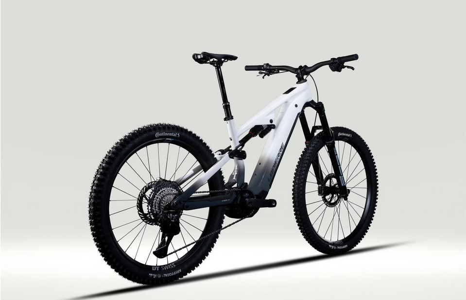 VTT Électrique Tout-Suspendu Lapierre Overvolt AM CF 10.8 12V 800Wh Bosch 100 Nm MX (29/27.5'') Blanc/Gris2026