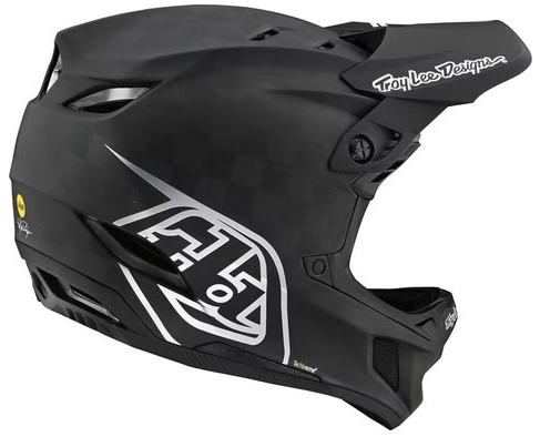 Casque Int. Troy Lee Designs D4 Carbon Mips Stealth Noir / Plata