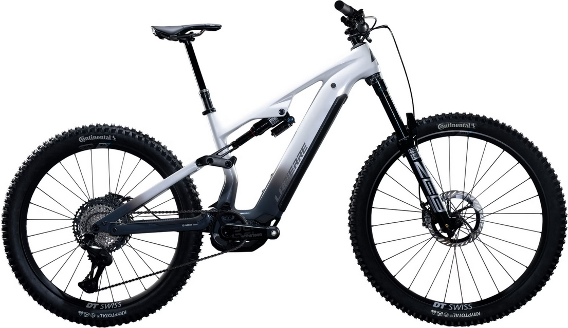 VTT Électrique Tout-Suspendu Lapierre Overvolt AM CF 10.8 12V 800Wh Bosch 100 Nm MX (29/27.5'') Blanc/Gris2026
