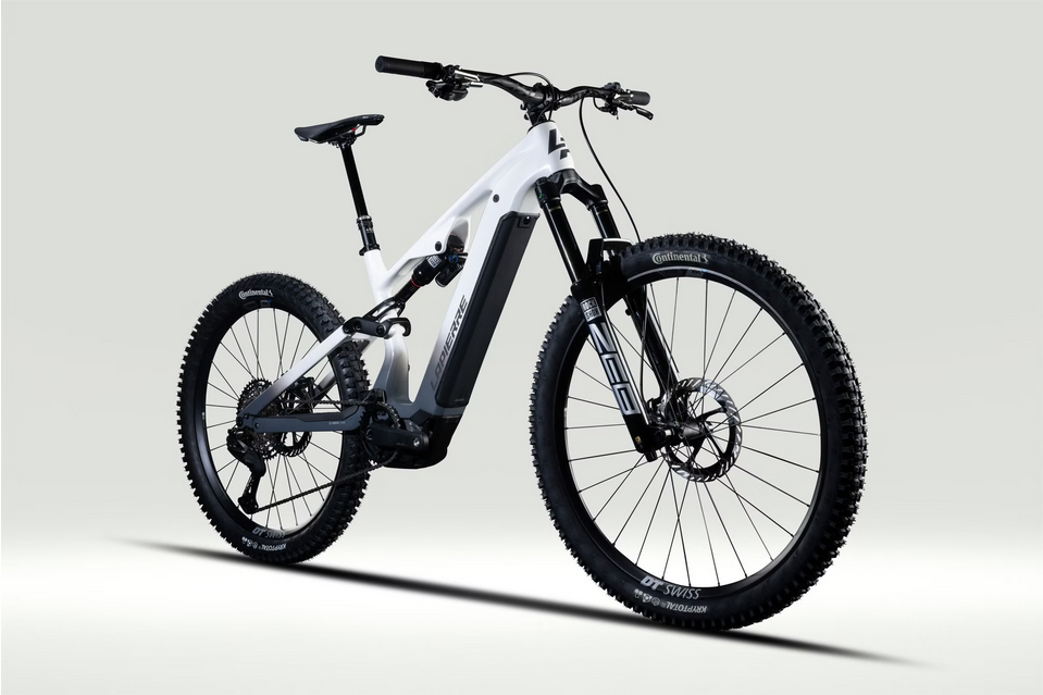 VTT Électrique Tout-Suspendu Lapierre Overvolt AM CF 10.8 12V 800Wh Bosch 100 Nm MX (29/27.5'') Blanc/Gris2026